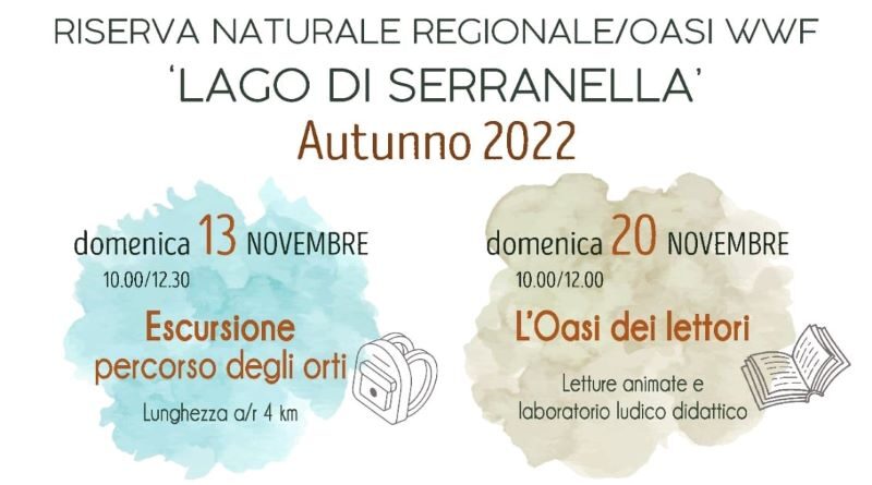 Gli eventi autunnali 2022 organizzati dall’Oasi di Serranella